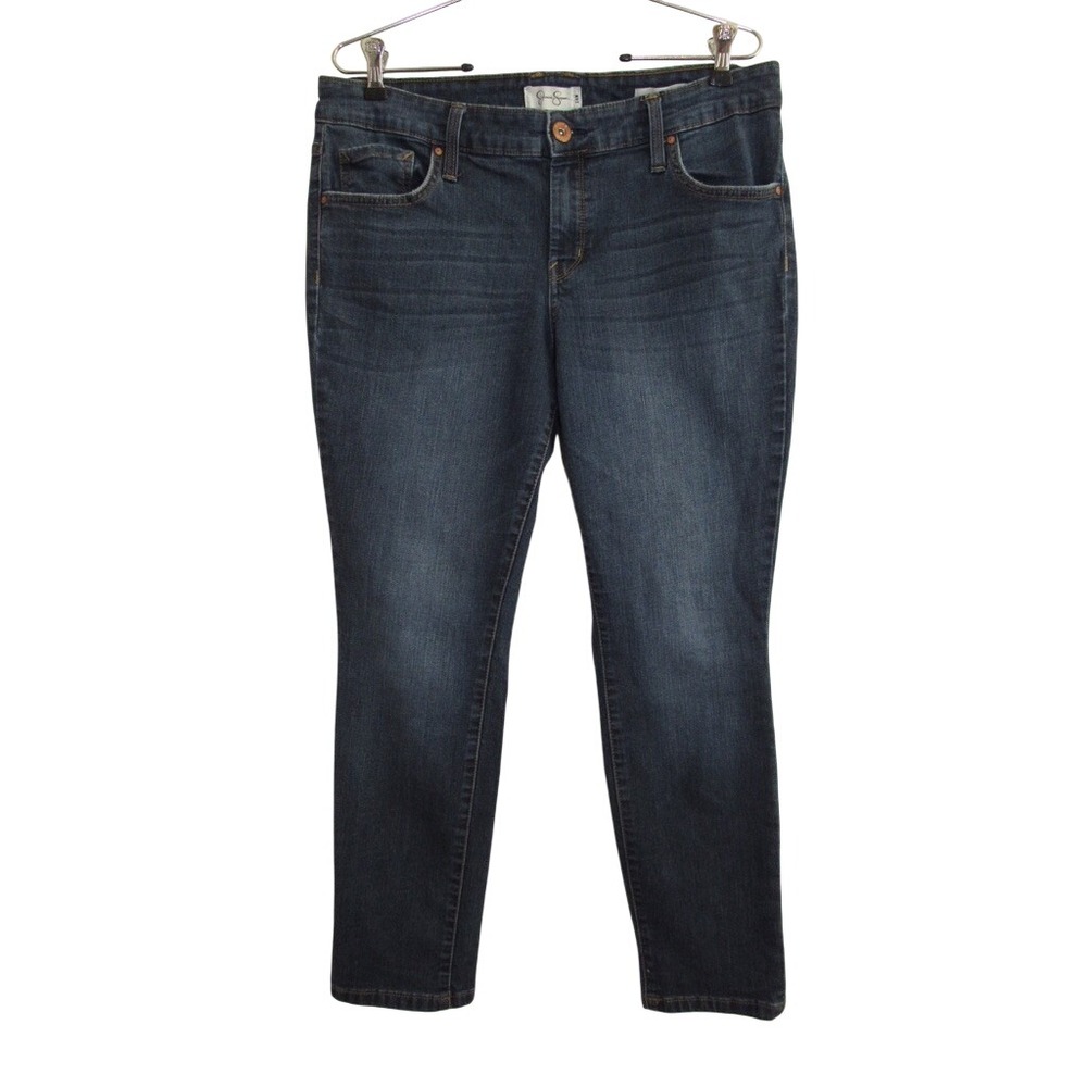 Jessica Simpson Jeans Forever Rolled Skinny Dark Wash Size 14